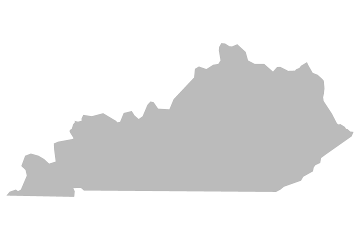 outline of state of Kentucky
