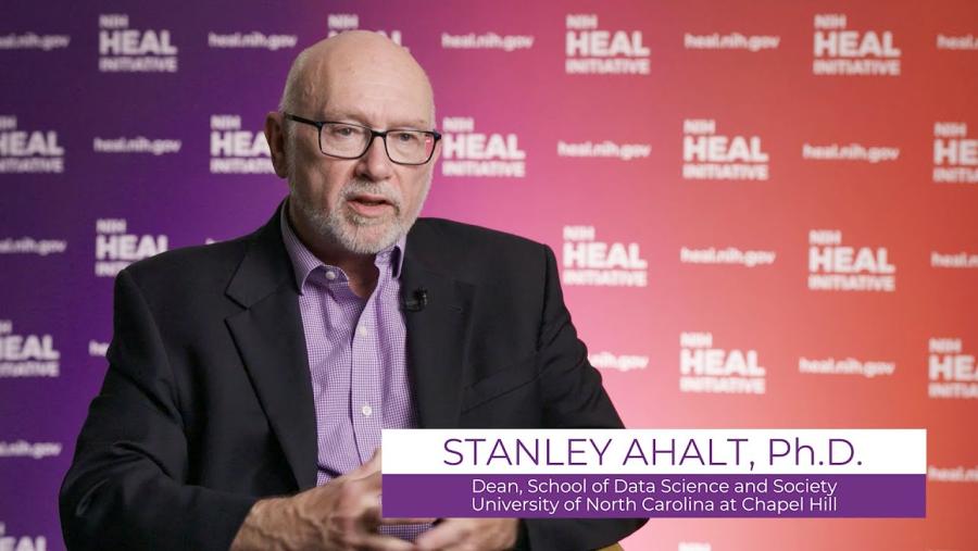 Stanley Ahalt, Ph.D., speaking to the camera